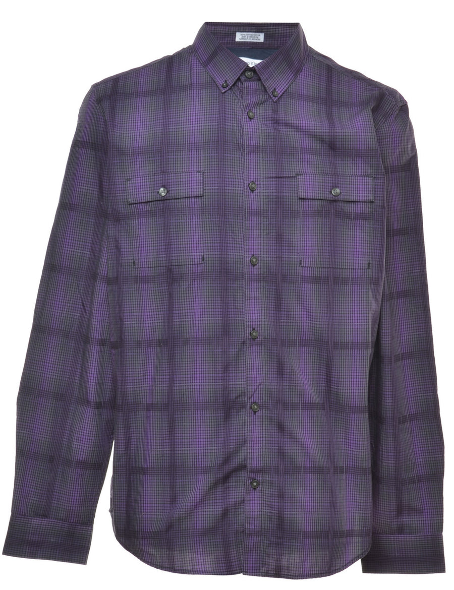 calvin klein purple shirt