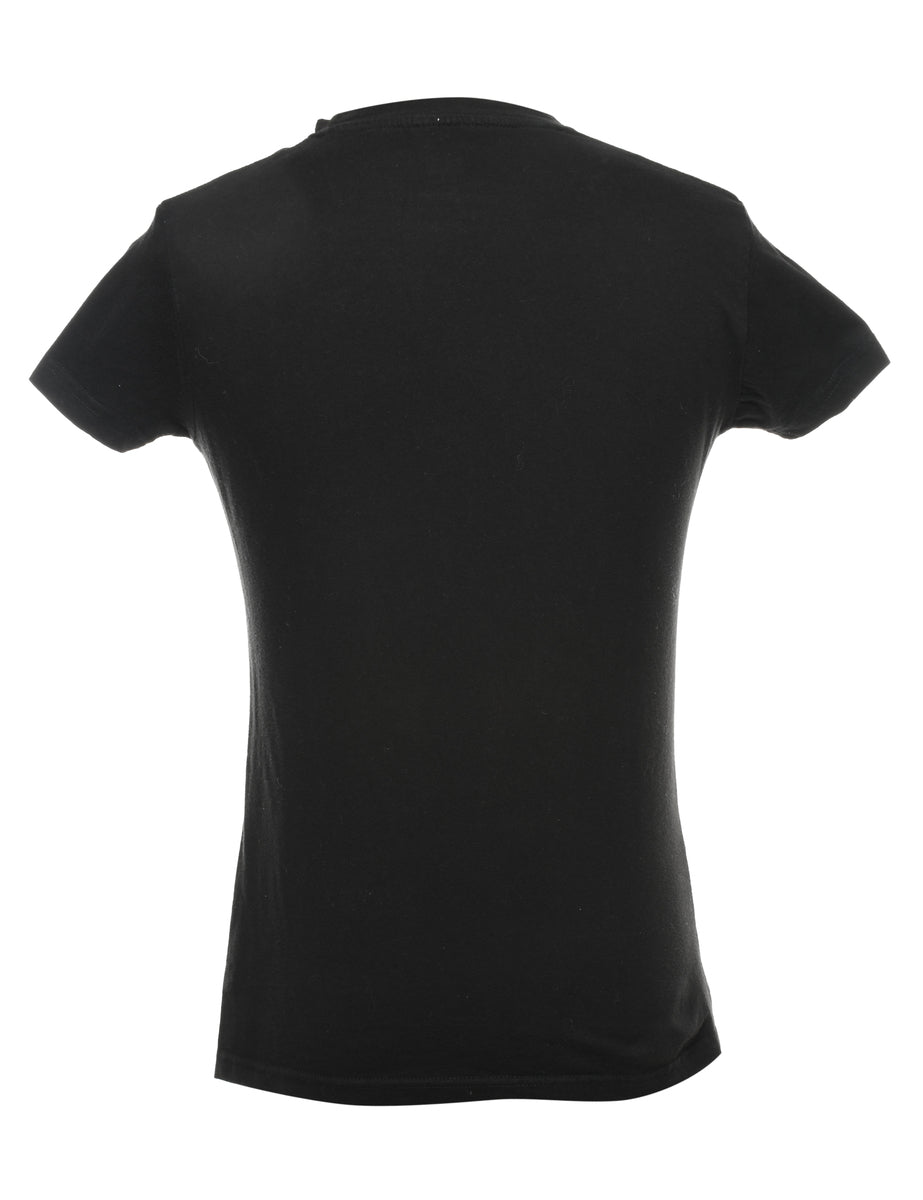 Unisex 2000s Swag Printed T-shirt Black, S | Beyond Retro - E00672314