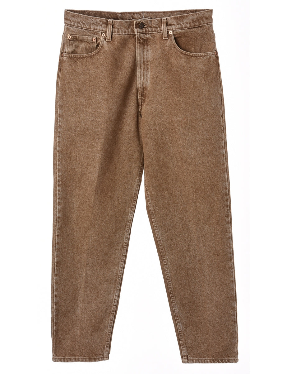 brown levi jeans