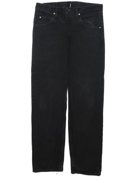 Buy Vintage Wrangler Jeans, Size W 33 L 32, Denim Black Pants, Straight  Classic Cut, Preloved Jeans, Online in India 