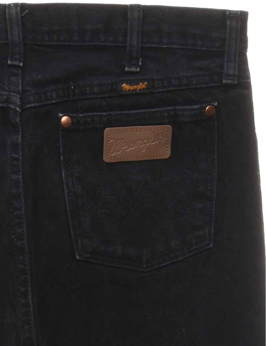 Unisex Wrangler Black Wrangler Jeans Denim, L | Beyond Retro - E00858674