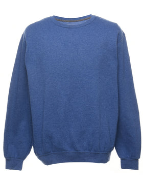 Vintage Men's Sweatshirt - Navy - L