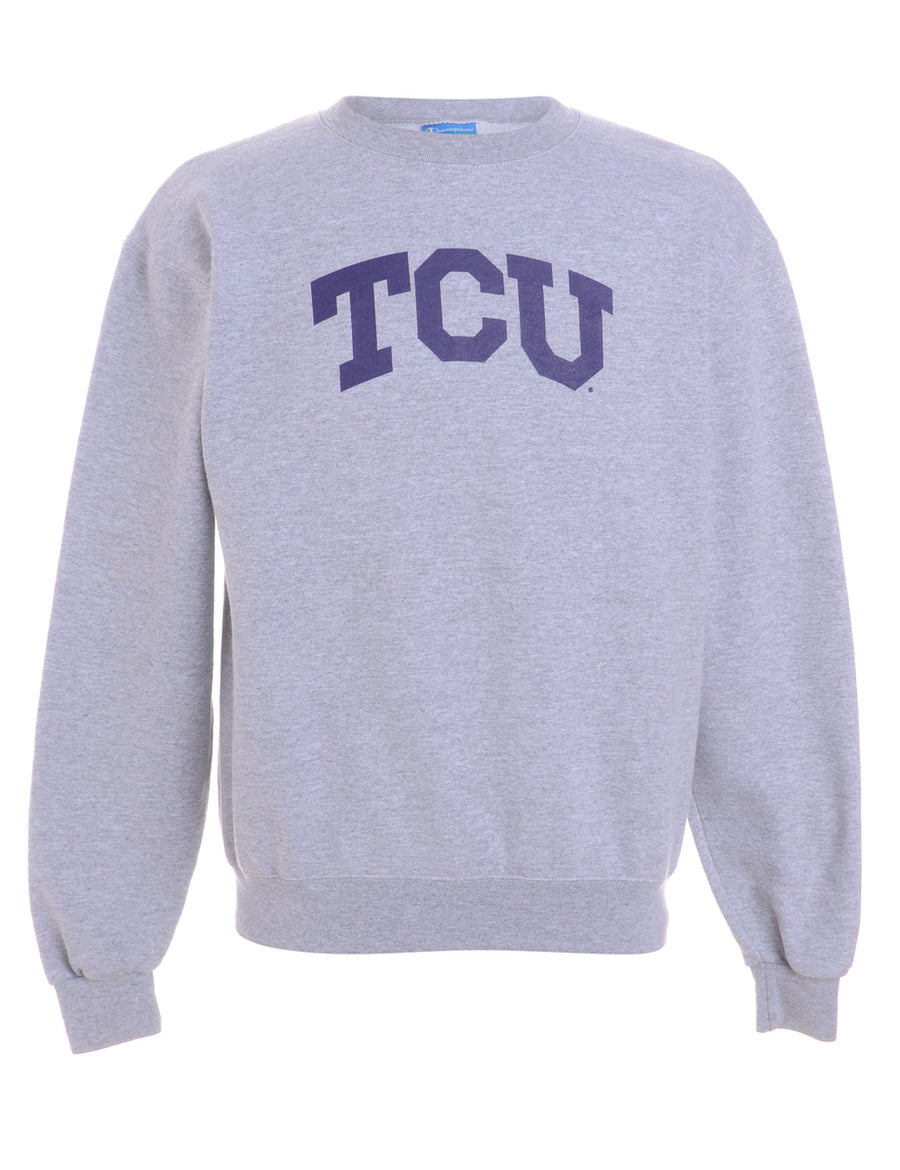 Vintage Champion TCU Printed Sweatshirt 