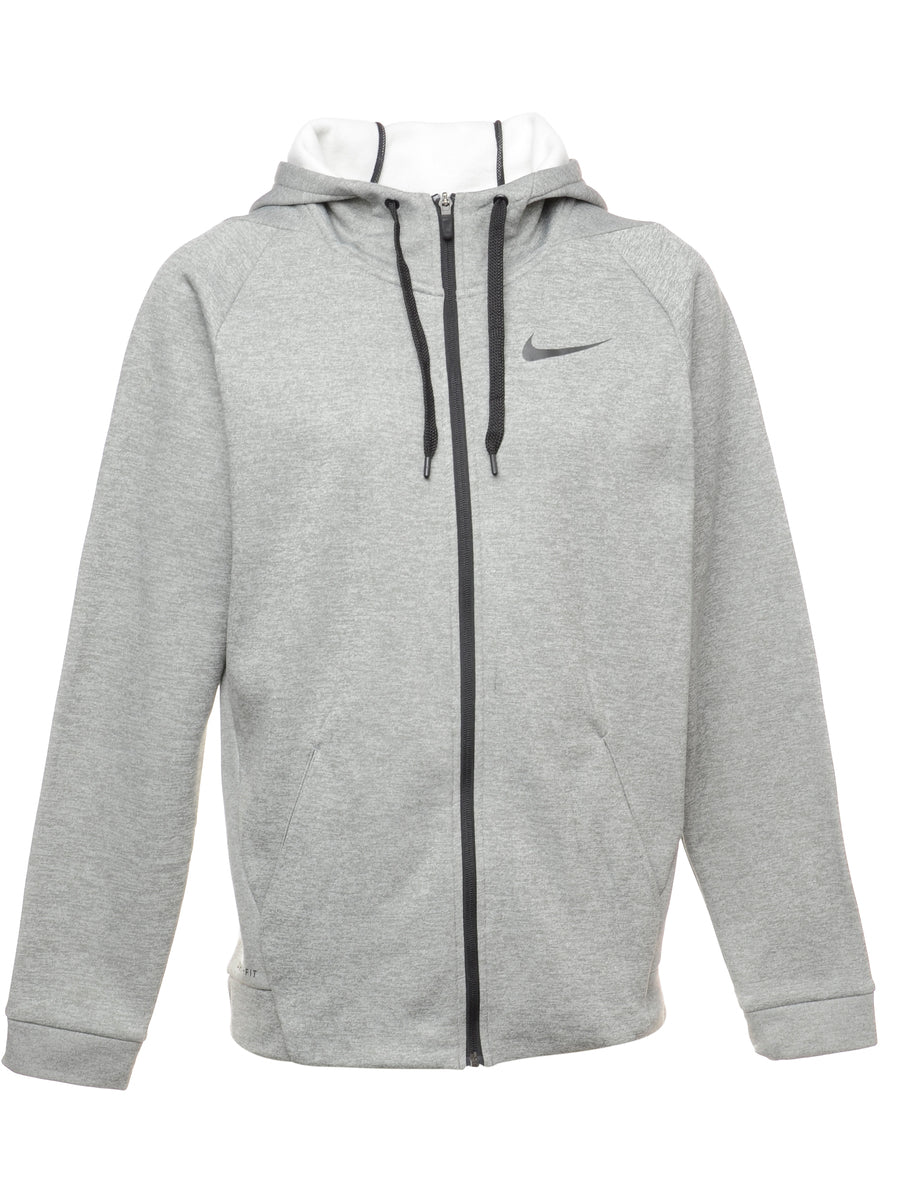 grey nike tracksuit top