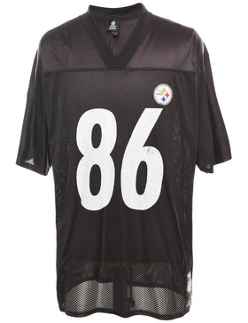 Ben Roethlisberger #7 Pittsburgh Steelers Reebok Mesh NFL jersey Black Mens  L