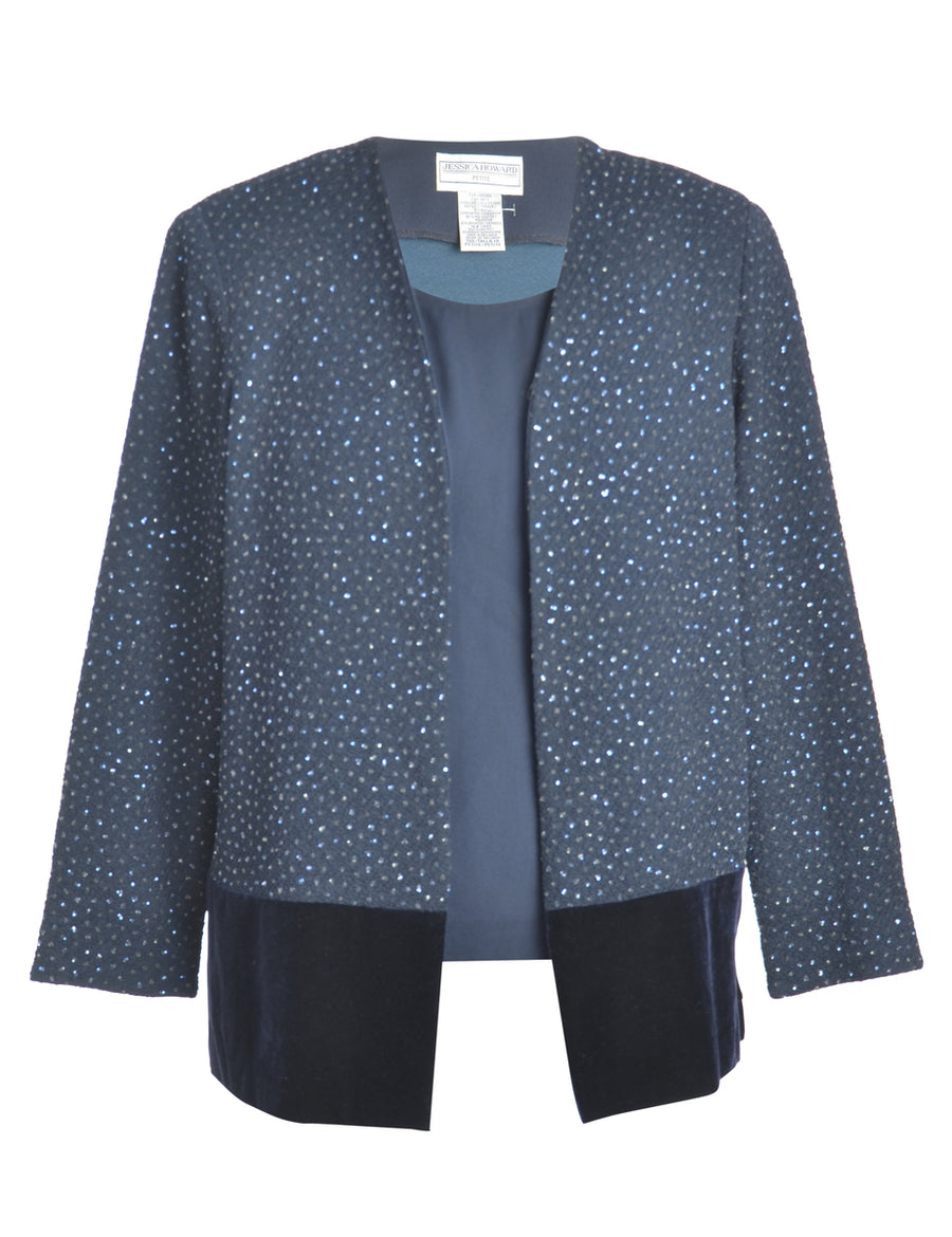 navy blue evening jacket