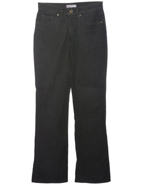 The Black Lee Jeans  Vintage Lee Jeans Oklahoma black denim high wais –  The Vintage Takeaway