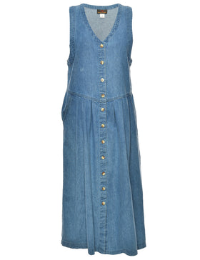 最新エルメス malion VINTAGE MALION Denim vintage Dress - www