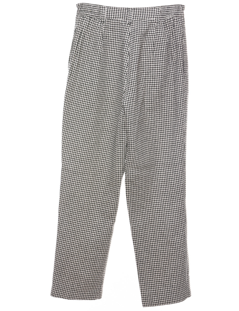 Dogtooth Tapered Trousers