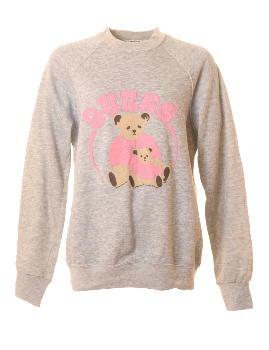 guess teddy bear sweatshirt