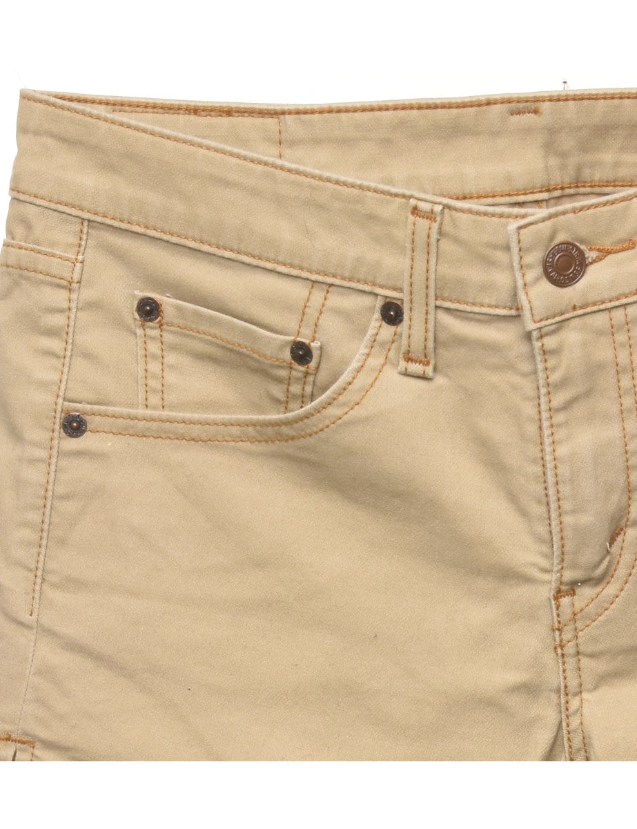 brown levi shorts