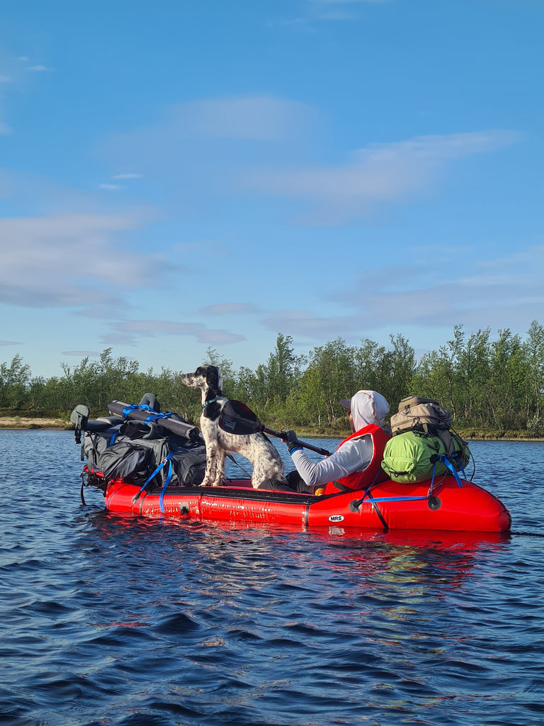 Packraft med Hund