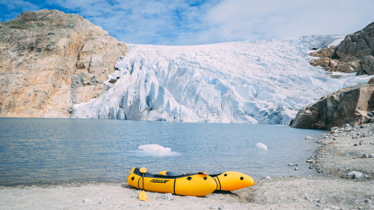 INSTA MOSEVATNET (FOLGEFONNA) MED PACKRAFT