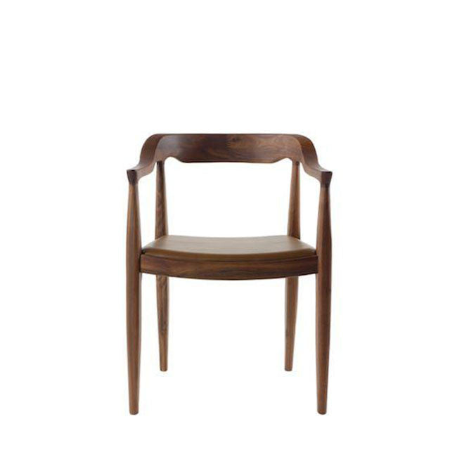 Camel Leather Dining Chair