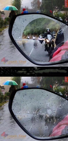 1 paire voiture Anti-éblouissement pluie monsieur hydrophobe rétroviseur  Film de protection étanche à la plu