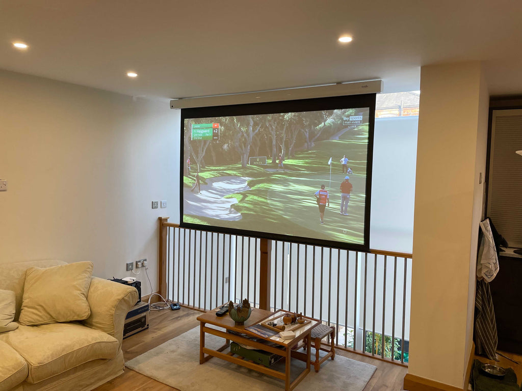 Expressive Audio Home Cinema Install, Electric Drop Down Projector