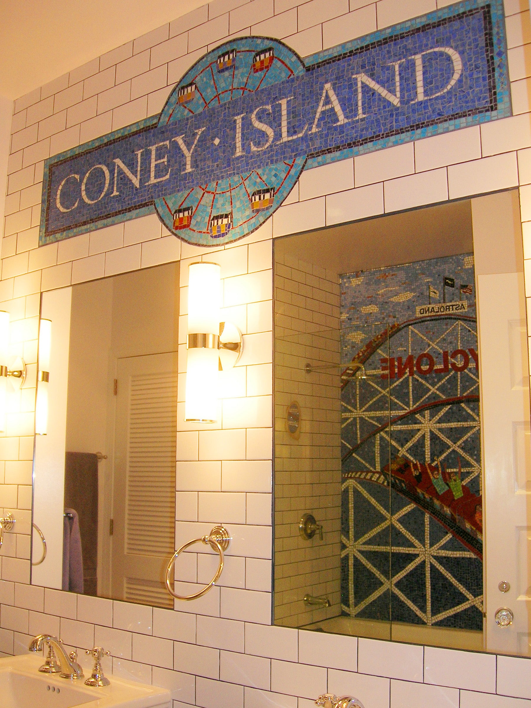  Coney Island Inspired Mosaic by Cathleen Newsham