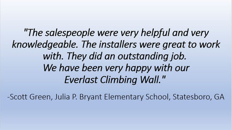 Testimonial for Everlast Climbing
