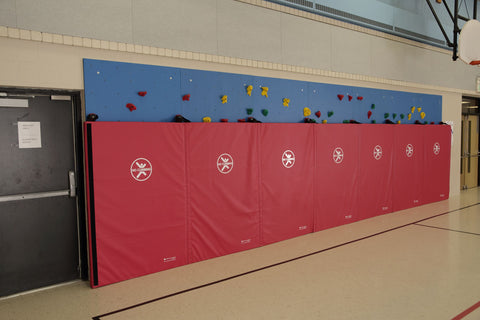 Mat-Locking System that closes the climbing wall