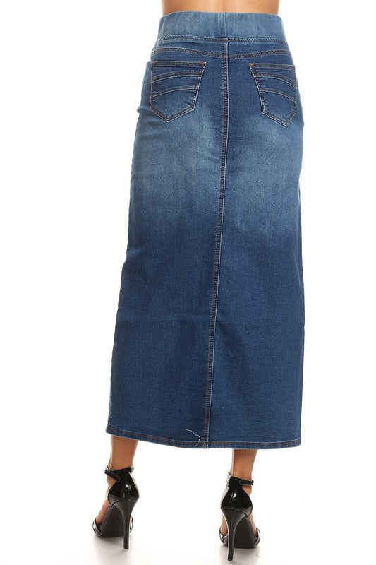 Callie long denim skirt – Be Modest Boutique