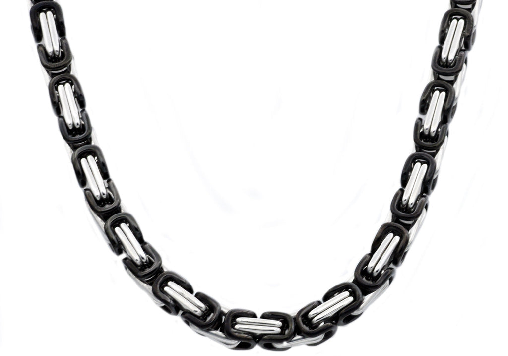 stainless steel chain necklace mens