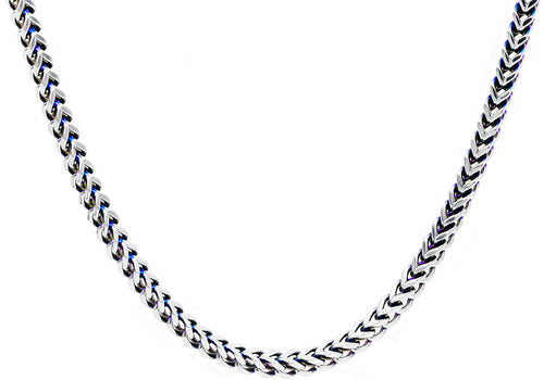 Buy Blue Stainless Steel Denim Fade Collection Curb Cuban Chain and  Bracelet Set Online - Inox Jewelry India