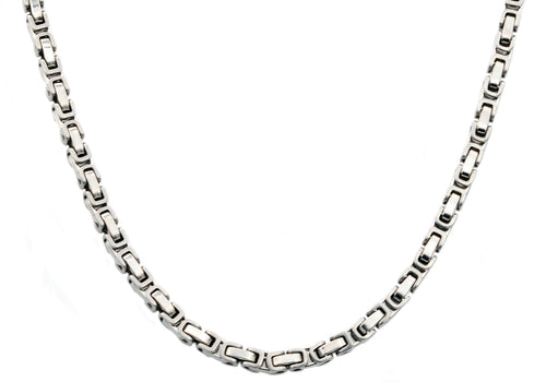 Mens Stainless Steel Anchor Link Chain Necklace