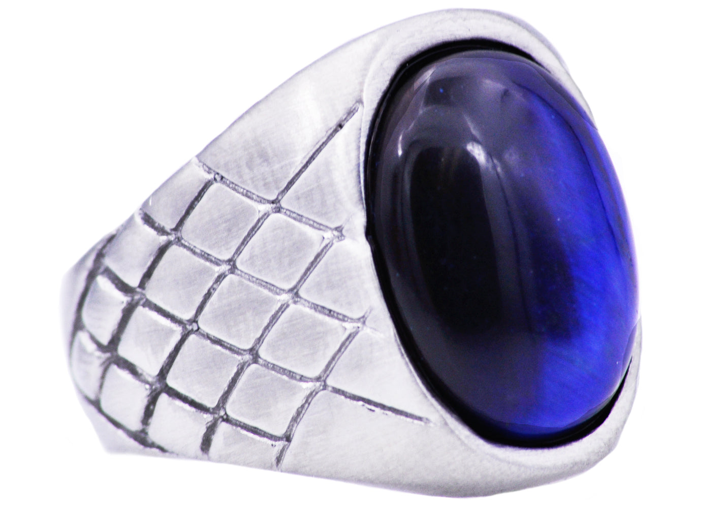 blue tiger eye ring