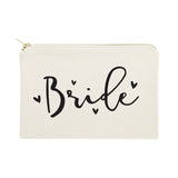 Bride Cotton Canvas Cosmetic Bag - The Cotton and Canvas Co.