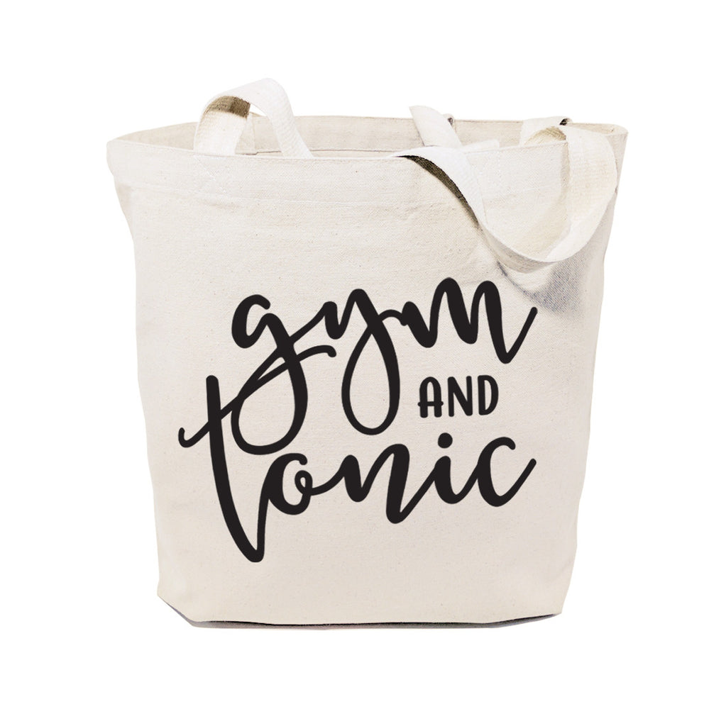 Gym and Tonic Cotton Canvas Tote Bag – The Cotton and Canvas Co.