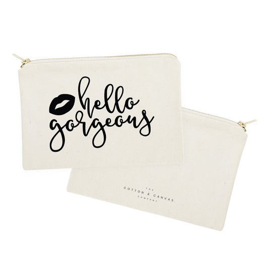 Hello Gorgeous Cotton Canvas Cosmetic Bag – The Cotton & Canvas Co.