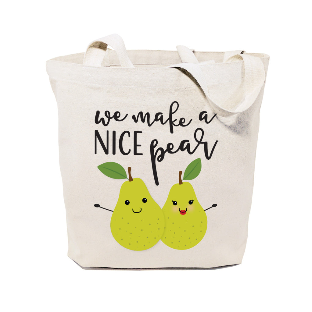 We Make A Nice Pear Cotton Canvas Tote Bag – The Cotton and Canvas Co.