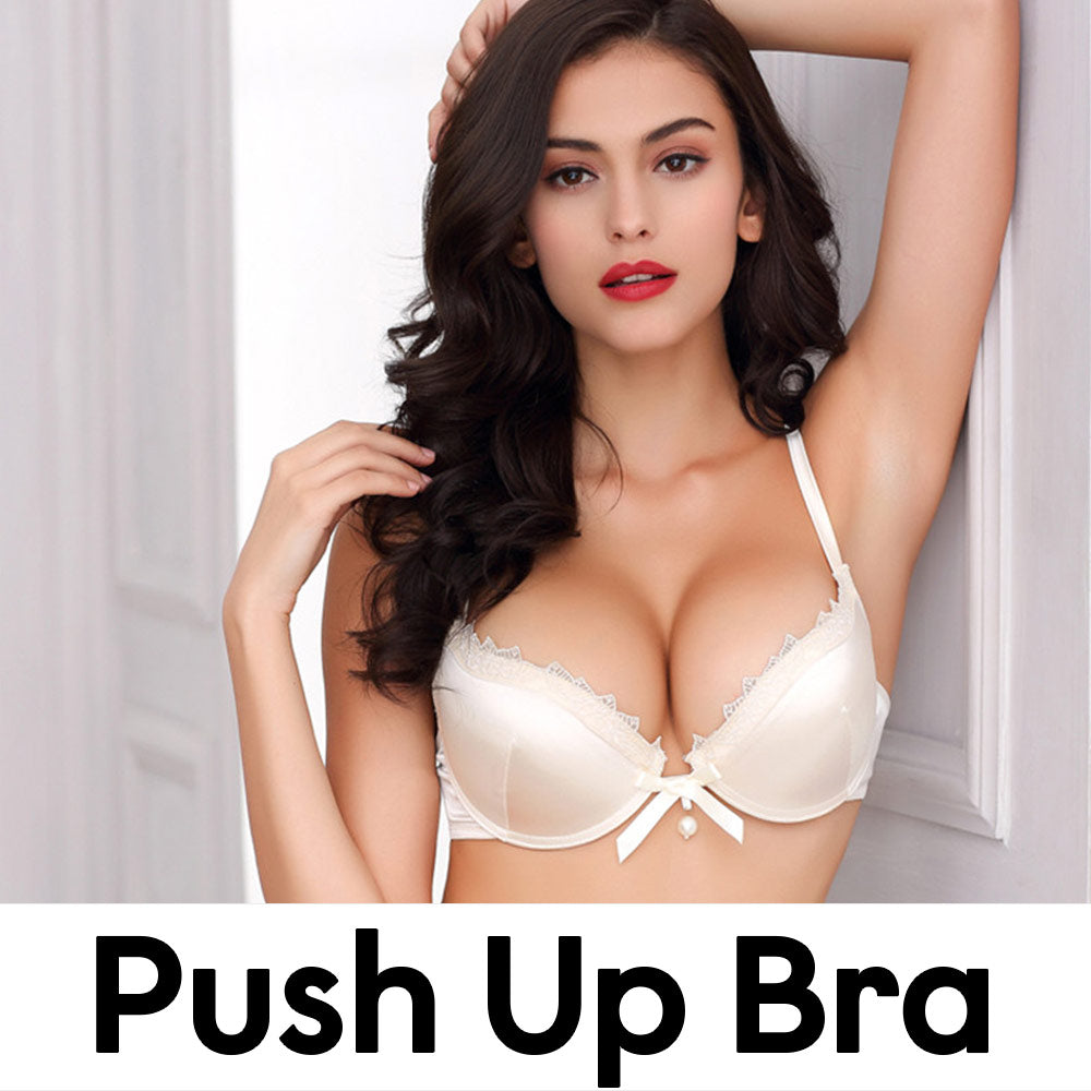 hot girls in push up bra