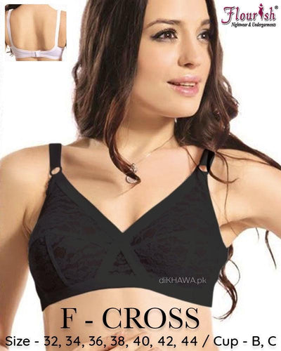 Flourish Cotton Cross Bra