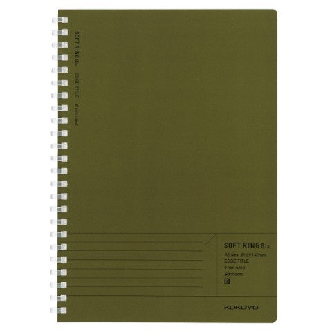 Kokuyo Soft Ring Notebook B5 40 Pages Lime Green