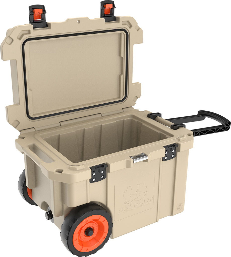 Pelican 45QW Elite Wheeled Cooler- Tan - Free Shipping on orders over $100 - Venture Overland Company