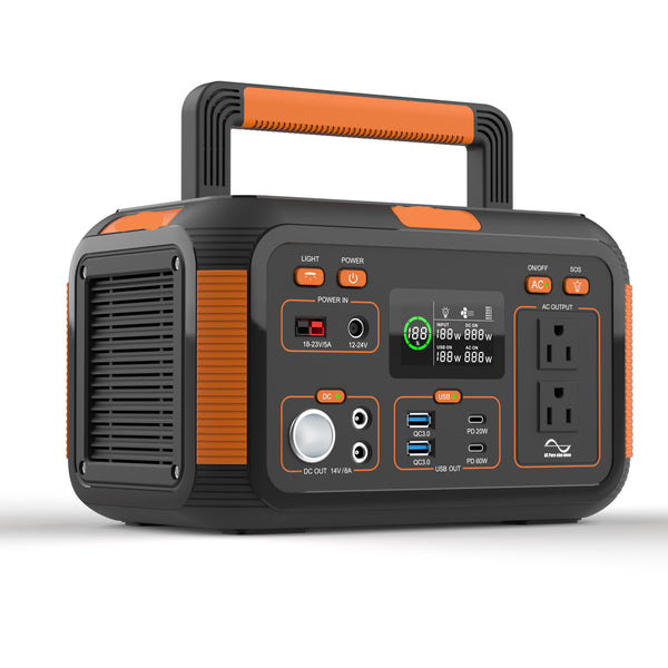 500W Portable Power Station - Rechargeable Battery Generator - Stealth -  Stealth Angel Survival
