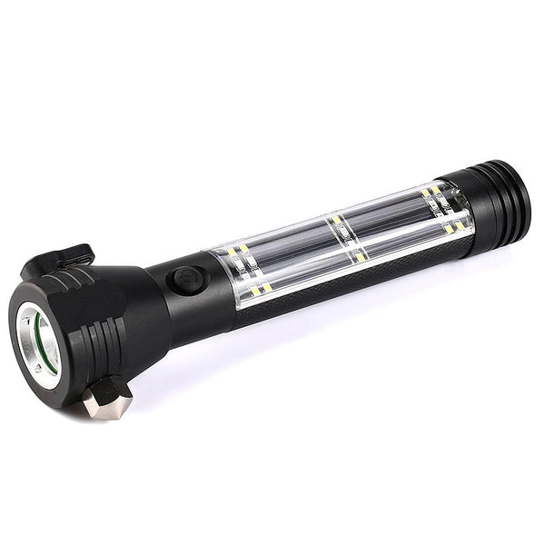 Roadside Rescue 9-IN-1 Multi-Function Solar Powered Flashlight / Survival  Tool