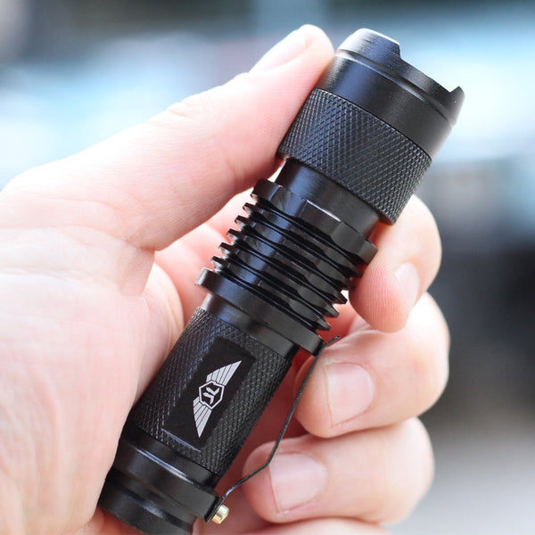 Special Forces Powerful Flashlight, LED Torch Battery Powered, Super Bright Tactical Torch, Hand Flashlight, Waterproof Small Mini Torch, Lightweight