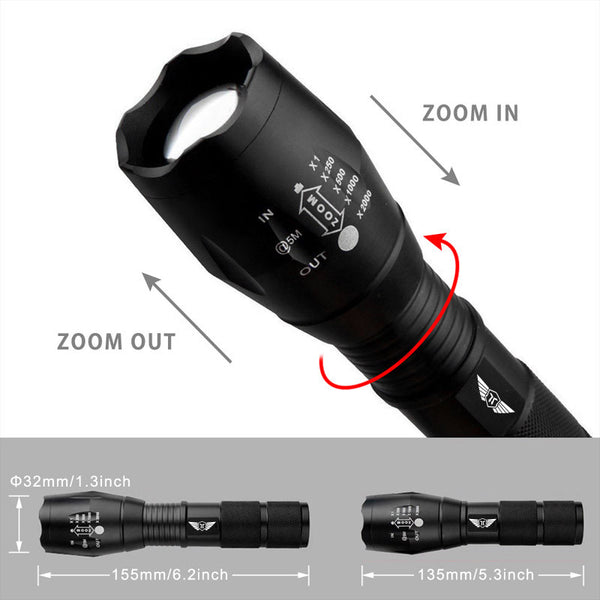 Tact-3000 Flashlight Kit Stealth Angel Survival - Stealth Angel Survival