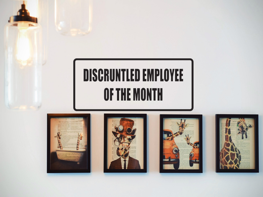 Discruntled Employee Of The Month Car Or Wall Decal Fusion Decals