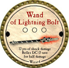 Wand of Lightning Bolt - 2011 (Gold) – Trent Tokens