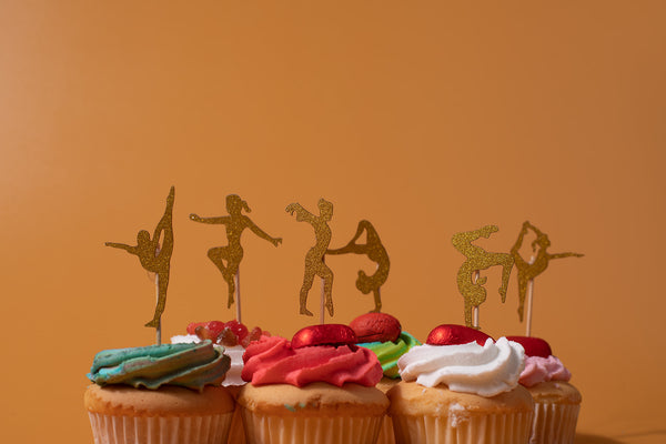 Gold Gymnastics Figure Cake Toppers by GMD Activewear Australia