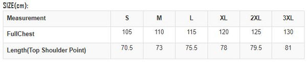 Sun Smart Adults Size Chart