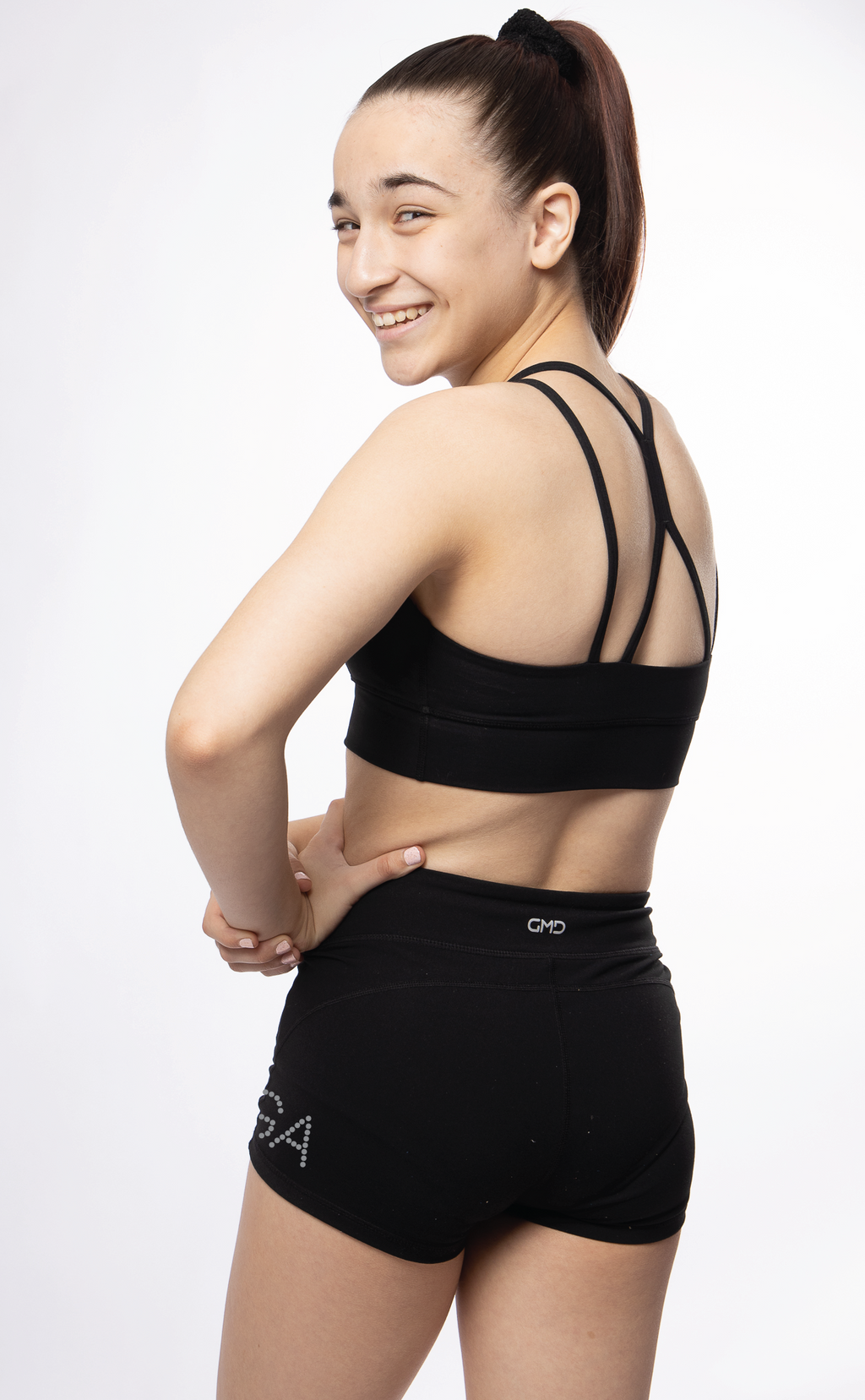 PGA Black Lycra Crop Top – GMD Activewear Australia