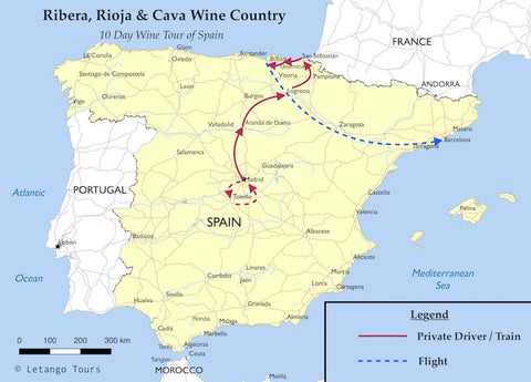 Spain wine tour
