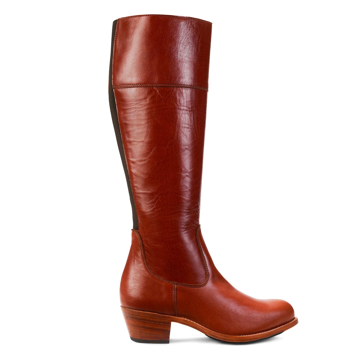 The Condesa in Chestnut ~ Wide ~ Standard Calf 43cm