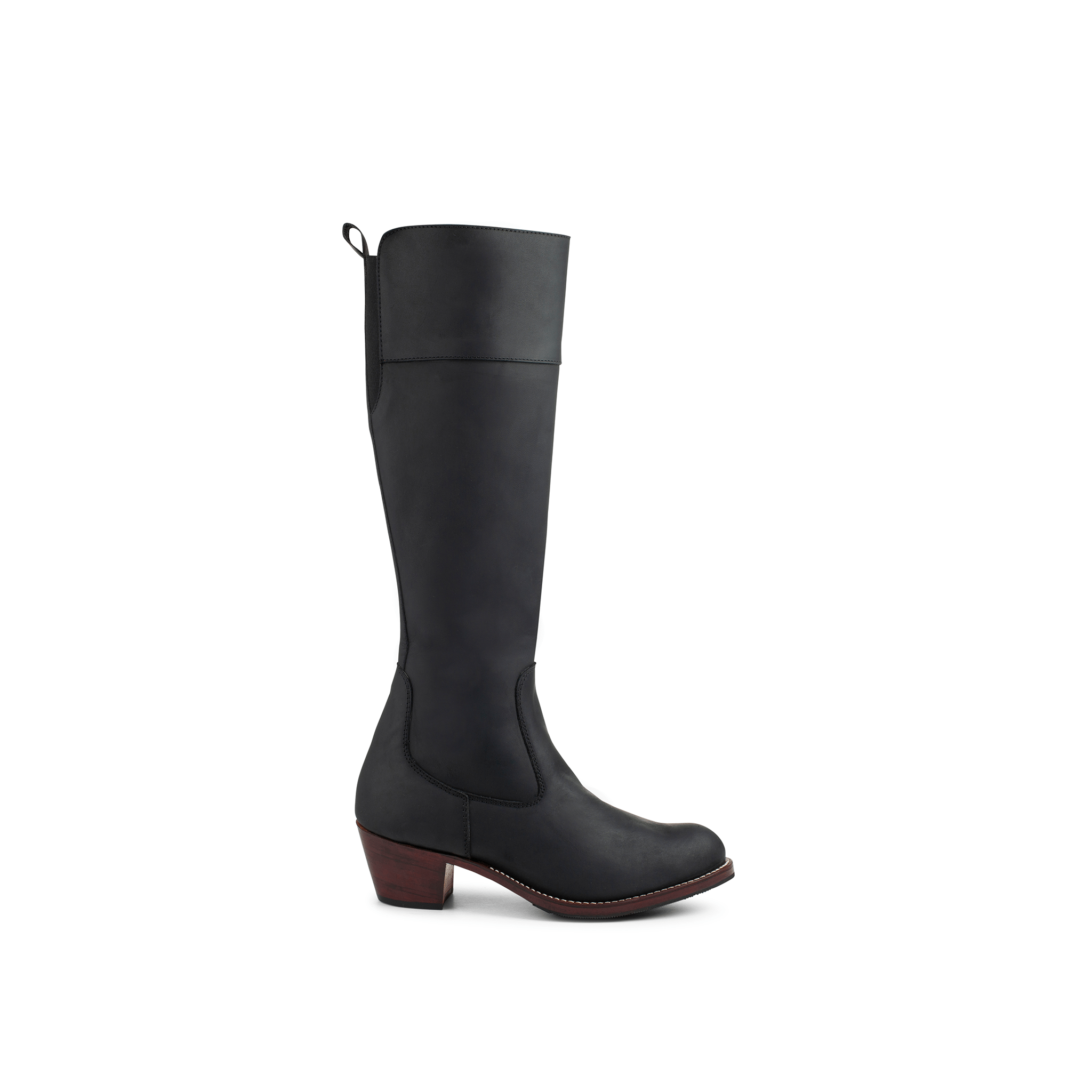 The Condesa in Black ~ Very Wide ~ Wide Calf 53cm