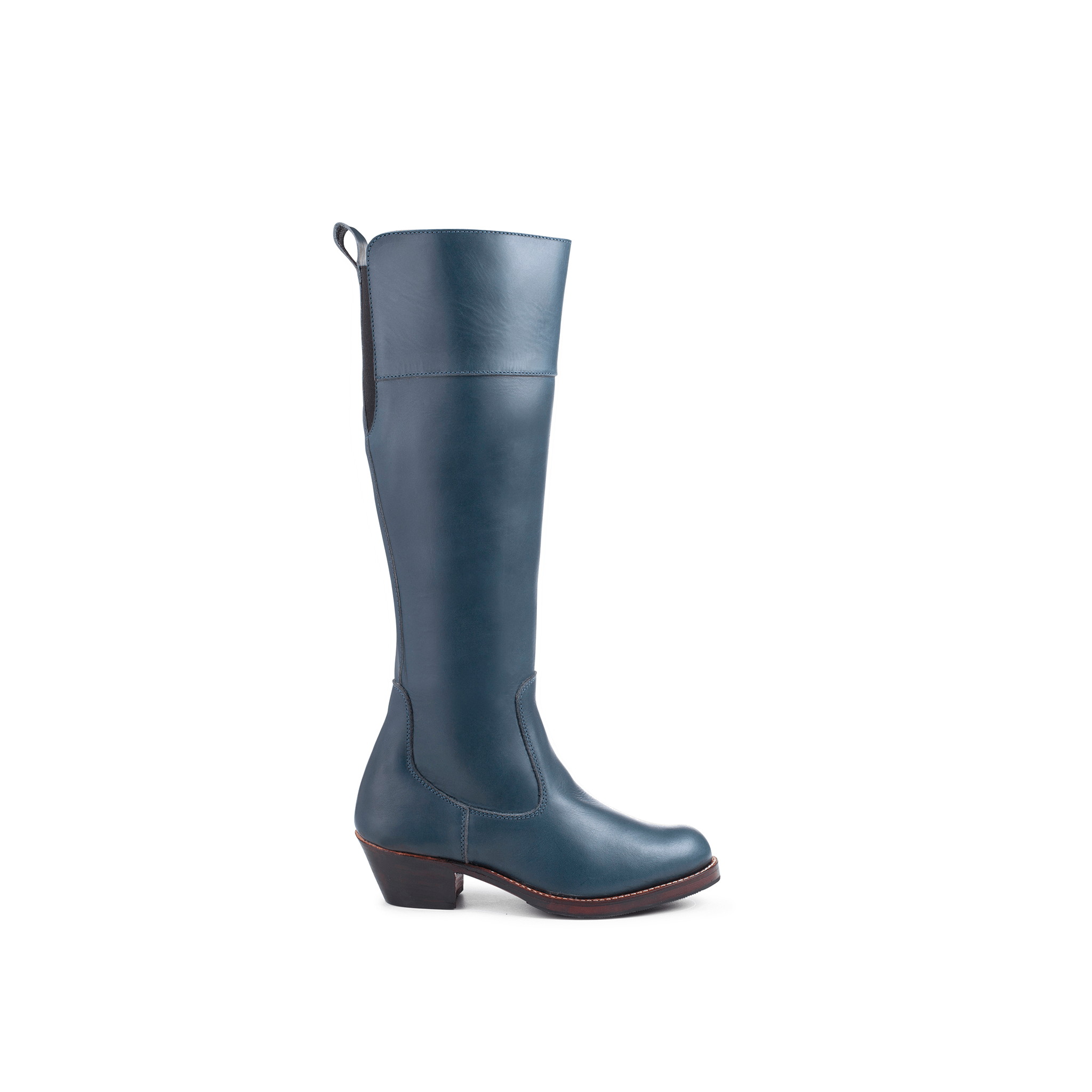 The Condesa in Denim Blue ~ Very Wide ~ Wide Calf 49cm