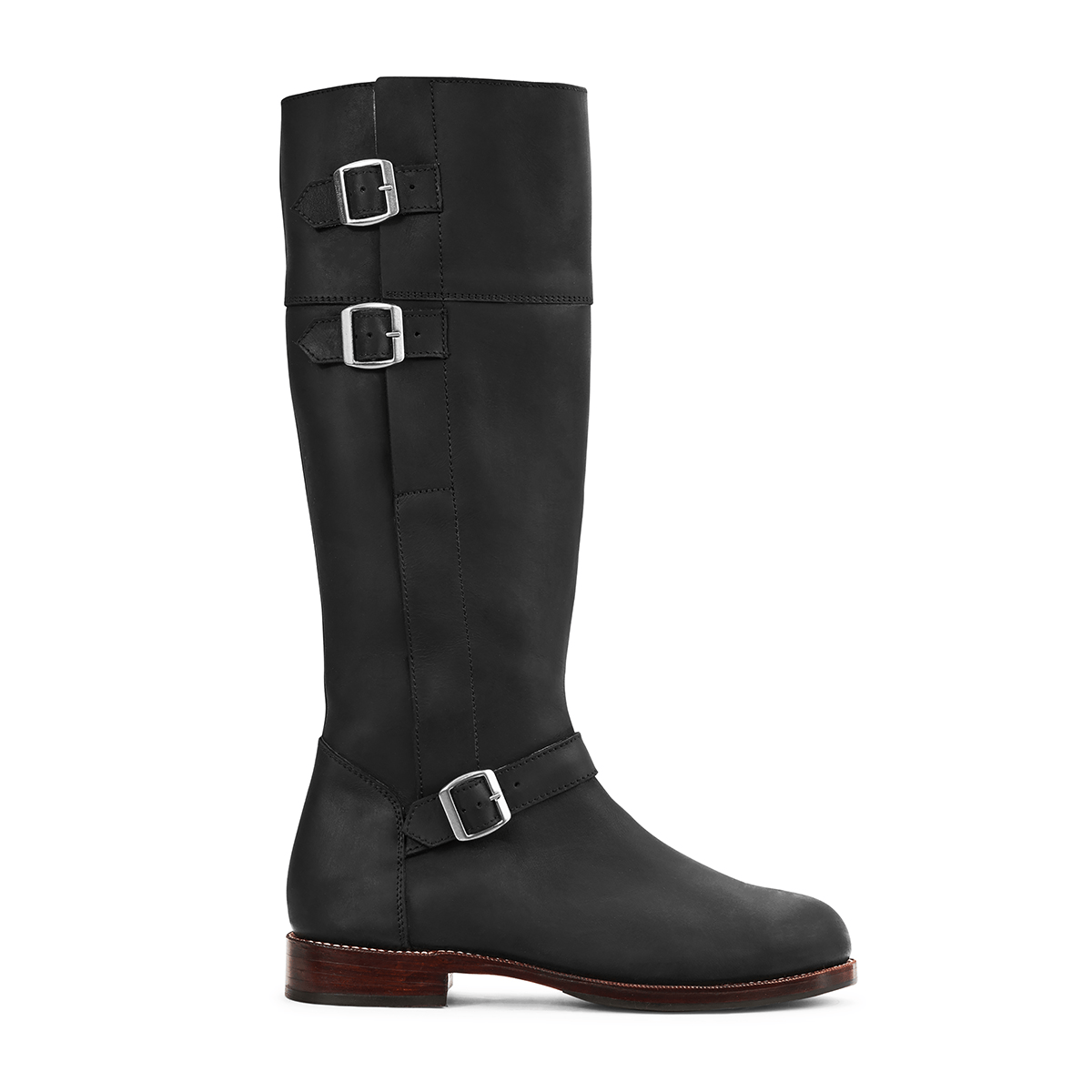 The Reina in Black ~ Standard/Narrow ~ Wide Calf 47cm